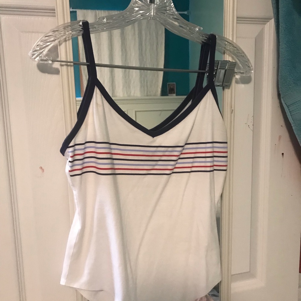 White Striped Bodysuit